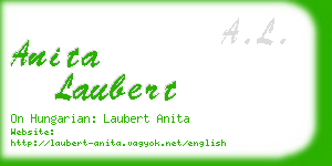anita laubert business card